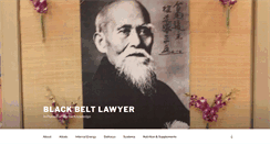 Desktop Screenshot of blackbeltlawyer.com